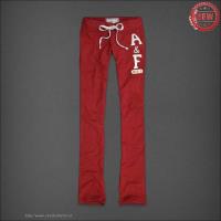 dames abercrombie sweatpants wit lace-up div rood Overhemd Maken r3eq6187